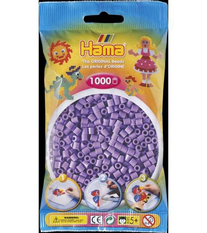 Hama H207-45 Midi Pastelově fialové korálky 1000 ks