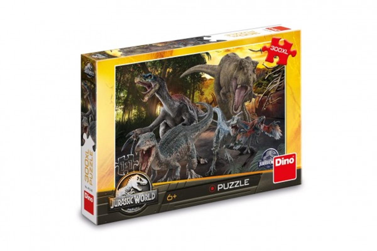 Dino Puzzle - JURSKÝ SVĚT - 300 dílků XL