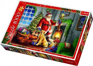 Trefl Puzzle - Vánoce: Čas dárků - koláž - 1000 dílků