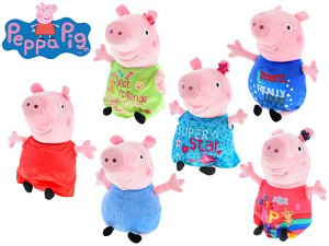 Mikro trading Peppa Pig Happy Oink - Prasátko plyšové - 30 cm