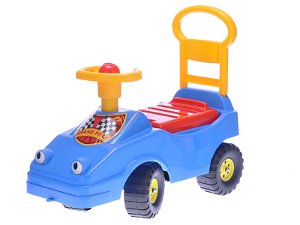 Mikro trading Odrážedlo auto s klaksonem - modrá