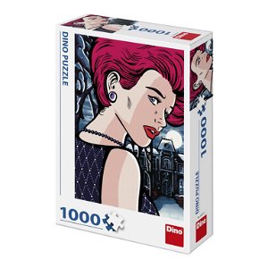 Dino Puzzle - Pop Art Tajemná žena - 1000 dílků