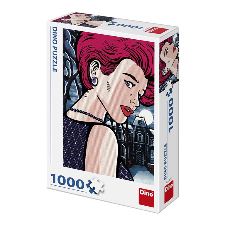 Dino Puzzle - Pop Art Tajemná žena - 1000 dílků