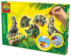 SES Sádrový trojkomplet - Dinosauři