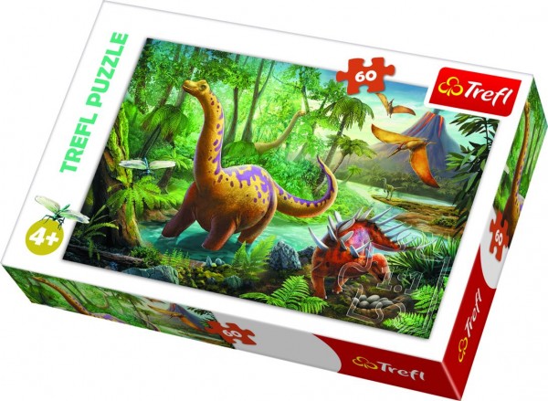Trefl Puzzle - Dinosauři - 60 dílků