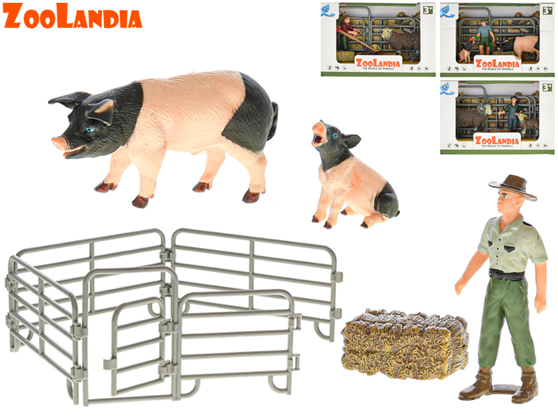 Mikro Trading Zoolandia zvířátko farma s mládětem a doplňky 2