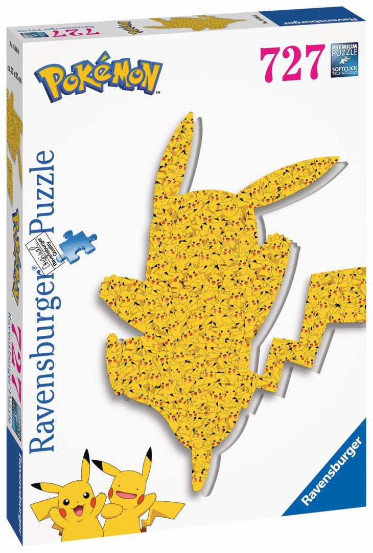 Ravensburger Puzzle - Pokémon: Pikachu silueta - 727 dílků