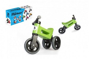 Teddies Odrážedlo FUNNY WHEELS Rider Sport 2v1 - zelené (v krabici)