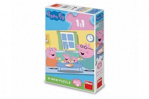 Dino Puzzle - Peppa Pig: Oběd - 24 dílků - MAXI