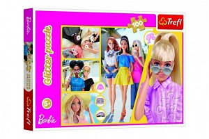 Trefl Puzzle - Glitter Třpytivá Barbie - 100 dílků