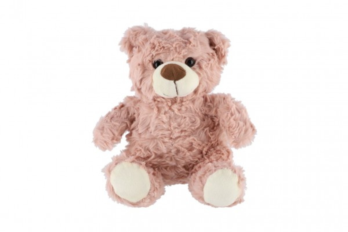 Teddies Medvídek sedící - 22 cm - růžová