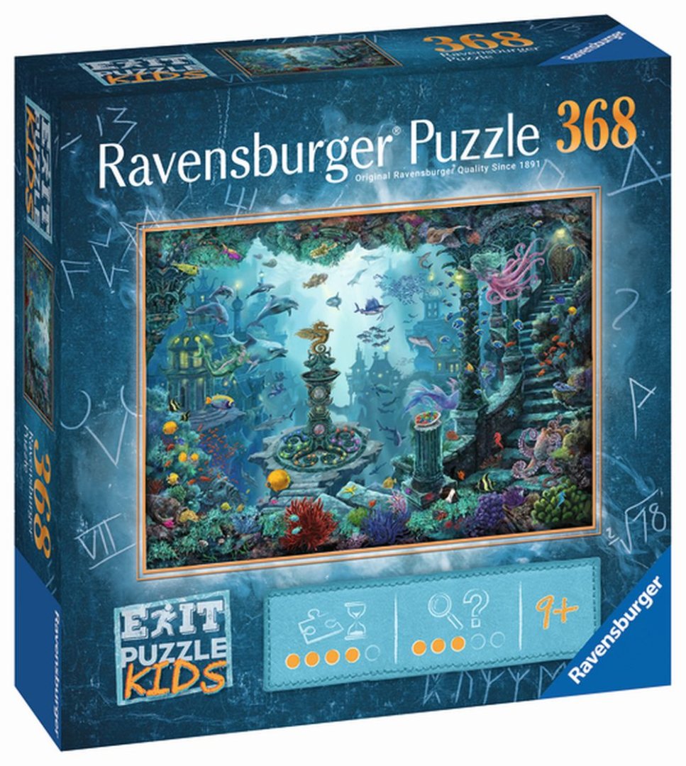 Ravensburger Exit KIDS Puzzle: Potopená Atlantida - 368 dílků