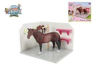 Kids Globe Dřevěný mycí box pro koně 1:24
