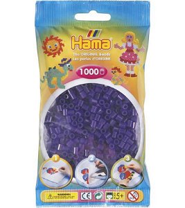 Hama H207-24 Midi Průhledné fialové korálky 1000 ks