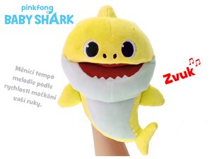 Baby Shark plyšový mańásek 23cm žlutý