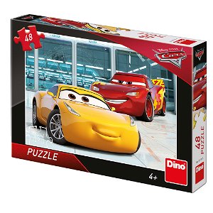 Dino Puzzle - Walt Disney Cars 3: Příprava - 48 dílků
