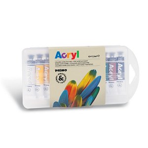 PRIMO Akrylové barvy - tuby - 12 x 7,5 ml