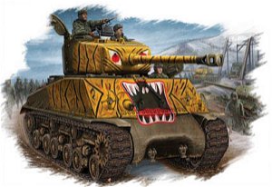Hobby Boss slepovací model U.S M4A3E8 Tank KOREAN WAR 1:48