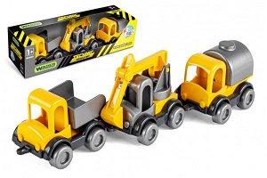WADER Auto stavební Kid Cars - 3 ks