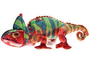 Mikro trading Chameleon plyšový - 55 cm - stojící, ohebné končetiny