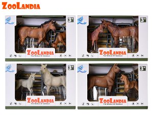 Mikro Trading Zoolandia kůň s hříbětem a doplňky