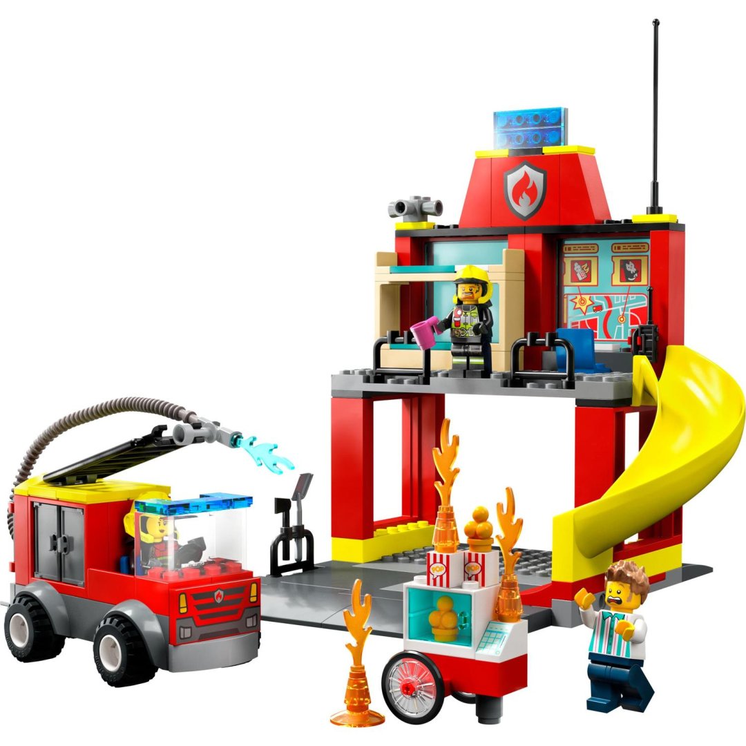 LEGO City 60375 - Hasičská stanice a auto hasičů