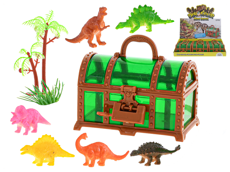 Mikro trading Dinosaurus s doplňky v truhle