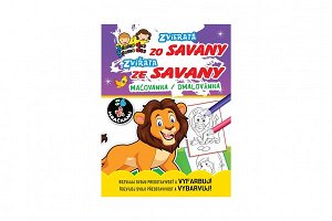 Teddies Omalovánky/Maľovanka - Zvířátka ze Savany/Zvieratá zo savany - SK + CZ verze
