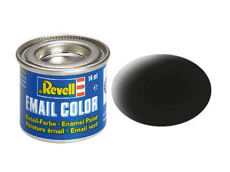 Revell Barva emailová matná - Černá (Black) - č. 08