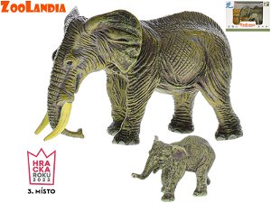 Mikro trading Zoolandia - Slon s mládětem