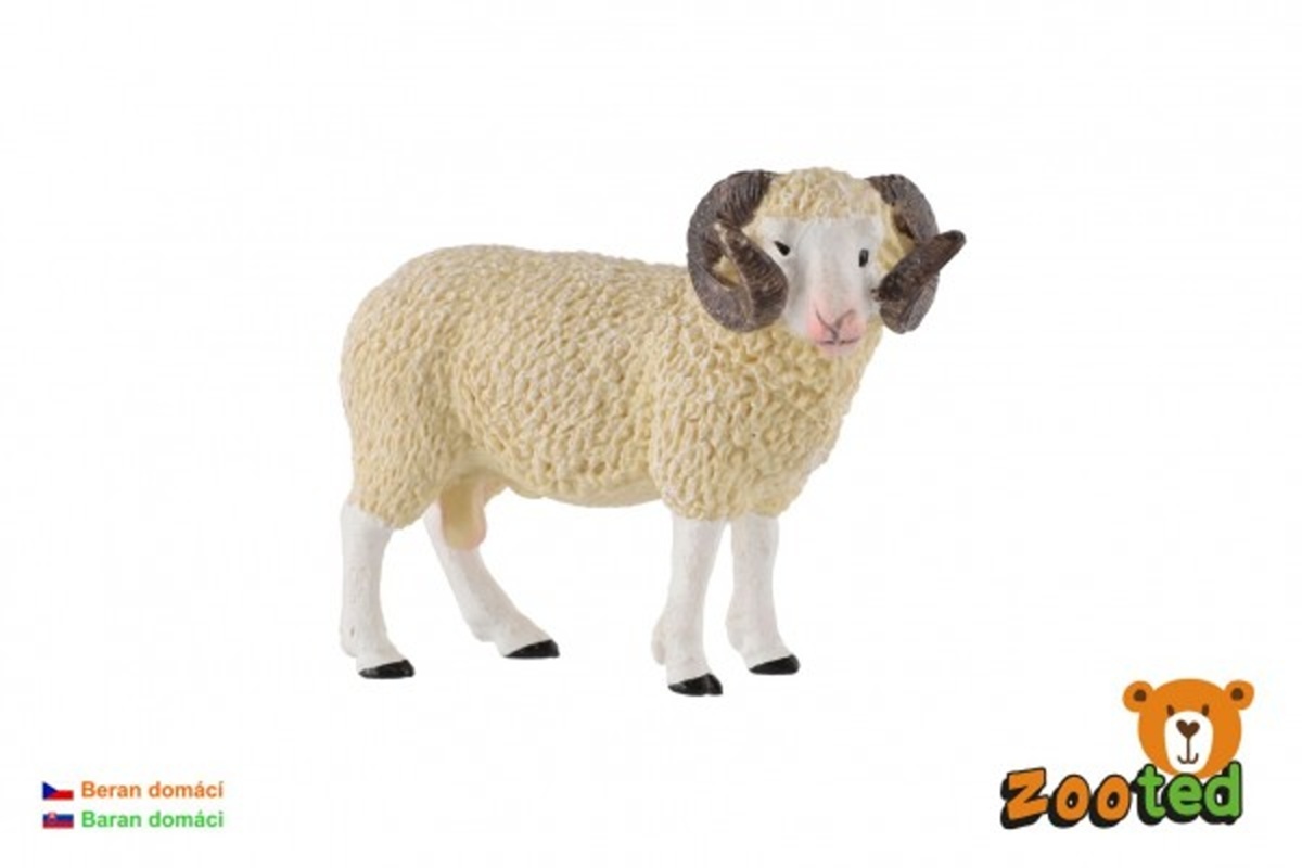 Teddies Ovce domácí - Beran - zooted - 9 cm