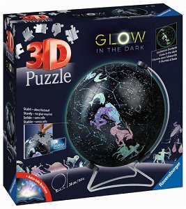 Ravensburger 3D Puzzle-Ball - Svítící globus: Hvězdná obloha - 180 dílků