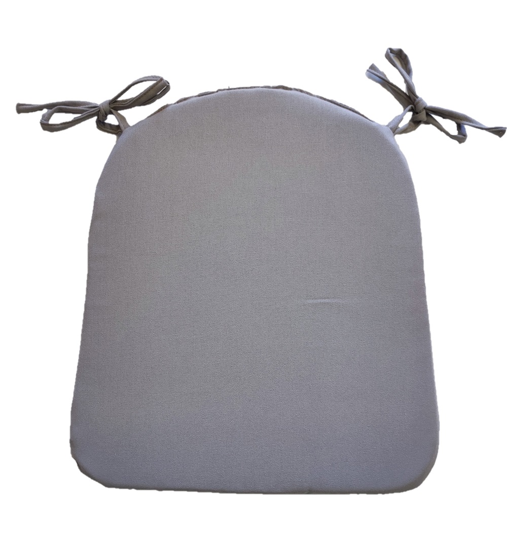 LKV Lomnice Sedák na židli se šňůrkou - 35 x 40 cm - světle šedá