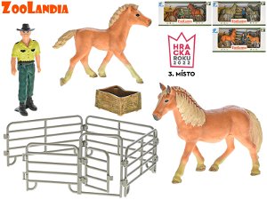 Mikro trading ZooLandia - Kůň s hříbětem a doplňky