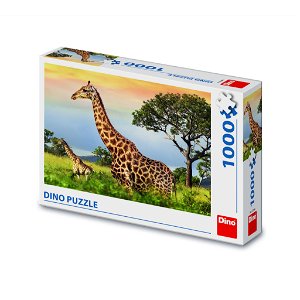 Dino Puzzle - Žirafí rodina - 1000 dílků