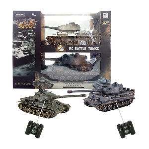 Zegan Bojová sada tanků RC Tank Tiger I vs. Tank T34 2.4GHz RTR RC_99824 1:28