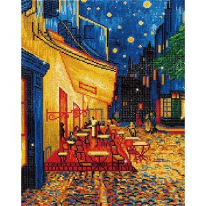 DIAMOND DOTZ Diamantové malování - Kavárna v noci podle Van Gogha