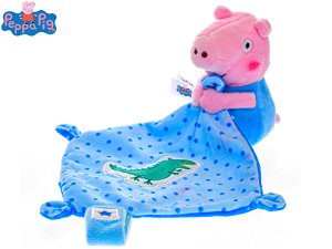 Mikro trading Peppa Pig - Tom - Usínáček plyšový - 11 cm - modrá