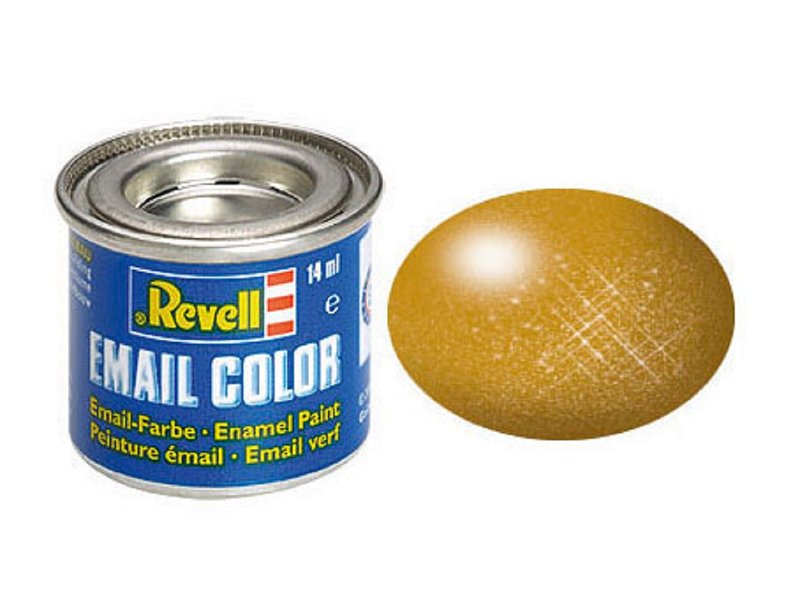 Revell Barva emailová metalická - Mosazná (Brass) - č. 92