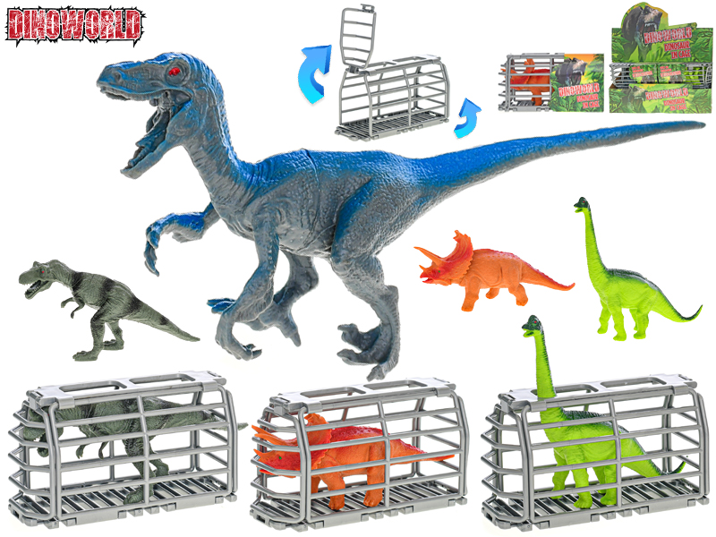 Mikro Trading Dinoworld dinosaurus v kleci 13,5x6x8cm