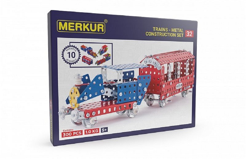 Merkur Stavebnice Merkur - M 032 Železniční modely - 300 ks