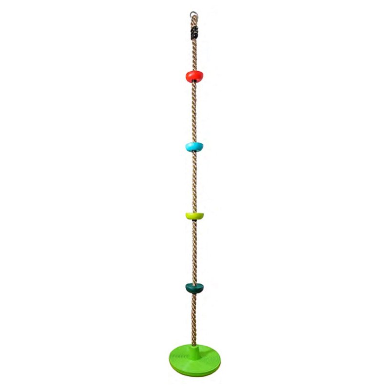 Dvěděti dětské šplhací lano s disky barevné 2D11922