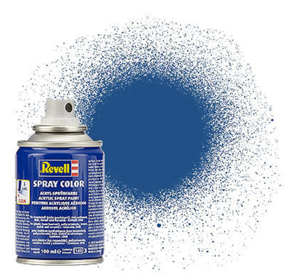 Akrylová barva ve spreji Modrá matná 100ml Revell 34156