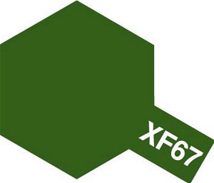 Tamiya Barva akrylová matná - NATO zelená (NATO Green) - Mini XF-67