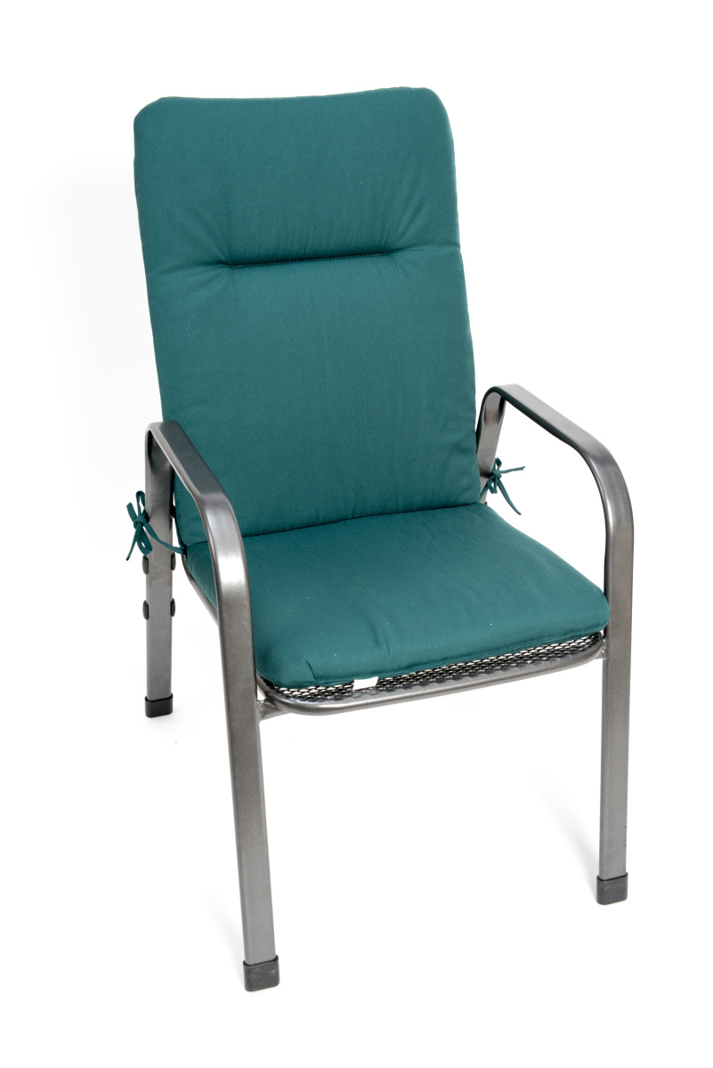 LKV Lomnice Podsedák na zahradní židli Standard se šňůrkou - 110 x 50 - zelený