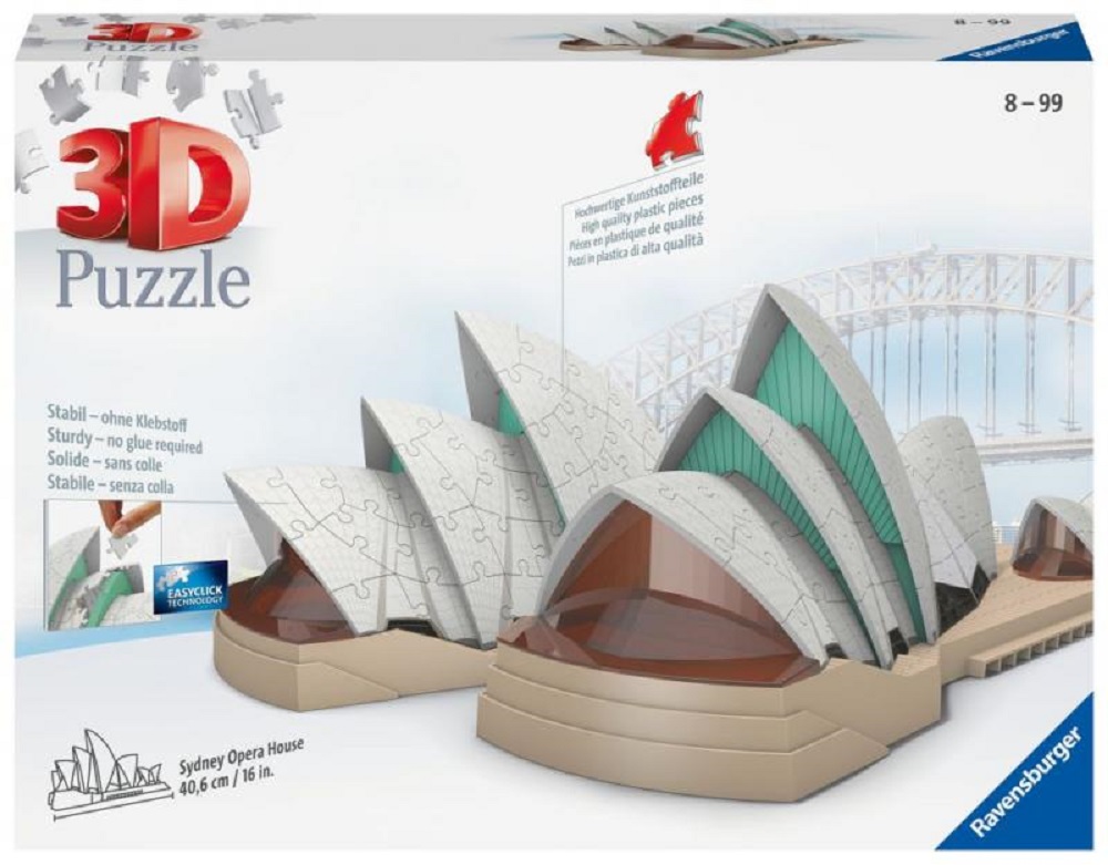 Ravensburger 3D Puzzle - Budova Opery v Sydney - 216 dílků