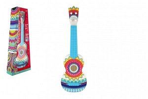 Teddies Kytara ukulele plast 55cm s trsátkem barevná v krabici 24x59x8cm