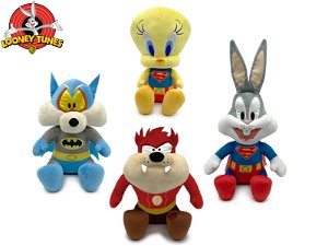 Mikro trading Looney Tunes - Superhrdinové - plyšové postavy sedící - 4 druhy