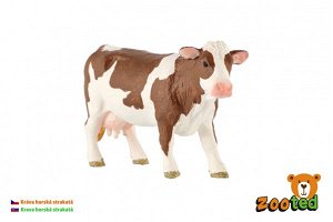 Teddies Kráva horská strakatá - zooted - 12 cm