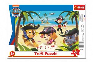 Trefl Puzzle deskové - Přátelé z Tlapkové patroly/Paw Patrol - 15 dílků